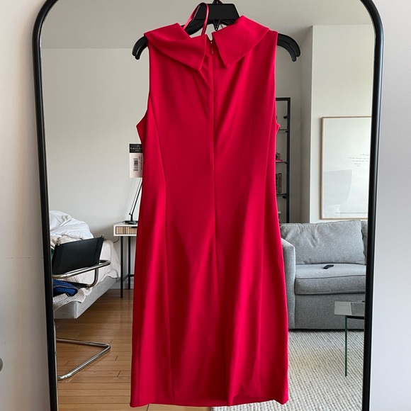 Elie Tahari Red Midi Dress - Picture 6 of 6